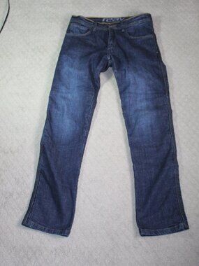 Reax Size 28x32 Dark Blue Straight Leg Motorcycle Jeans